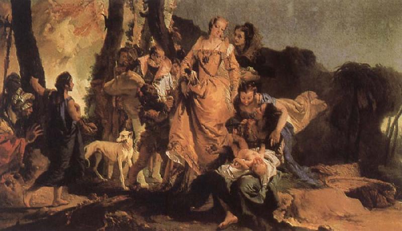 Giovanni Battista Tiepolo The Finding of Moses Germany oil painting art